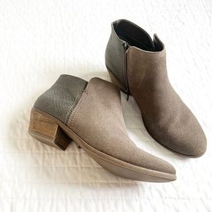 Faux Snake Skin and Suede Booties   |   G.H. Bass & Co.